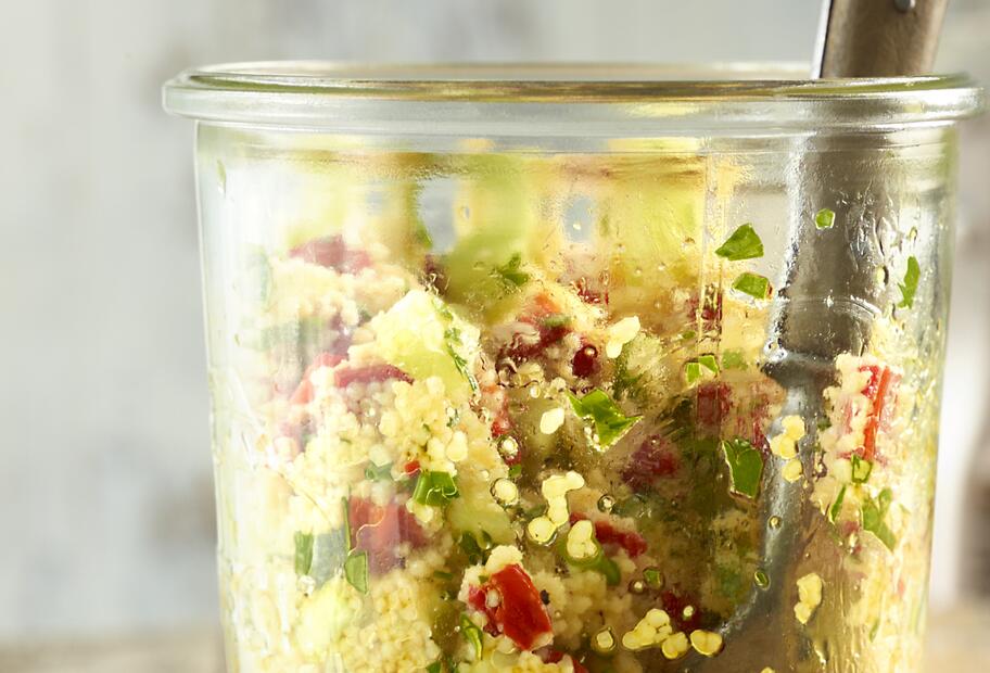 Bunter Couscoussalat für den kleinen Geldbeutel