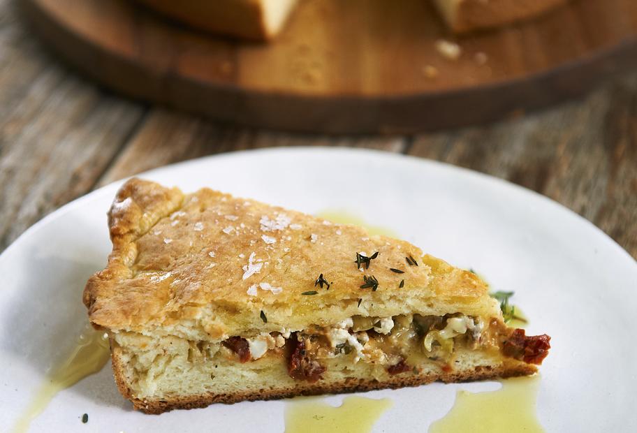 Gefüllte Käsetarte