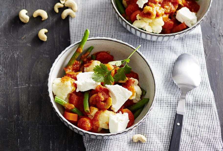 Vegetarisches Low-Carb-Curry