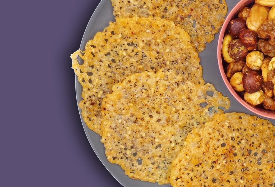 Würzige Parmesan-Cracker