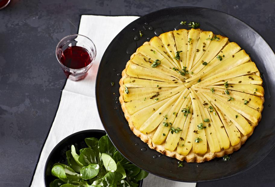 Feinste Pastinaken-Tarte mit Thymian
