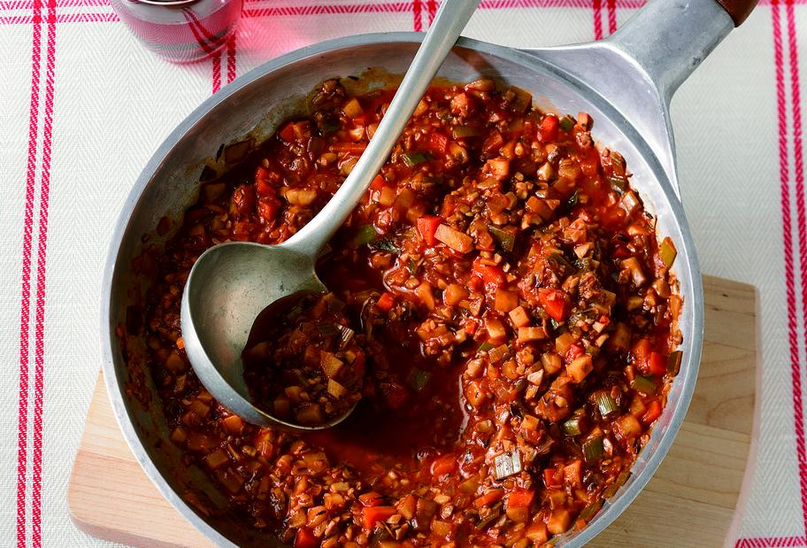 Pilz-Bolognese ohne Fleisch