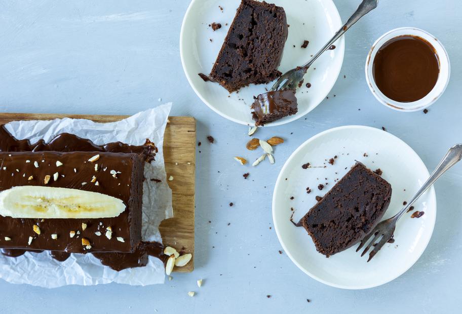 Veganer Schoko-Bananen-Kuchen
