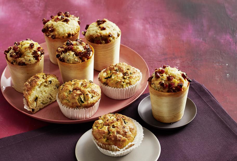 Low-Carb-Zucchinimuffins mit Quark