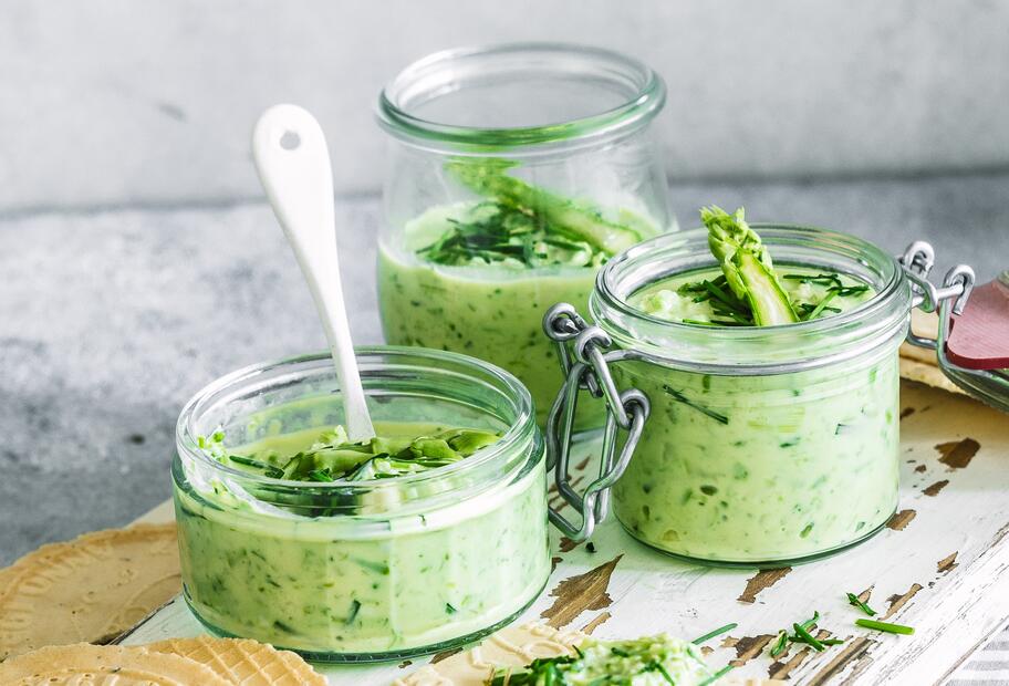 Spargelaufstrich mit Frischkäse