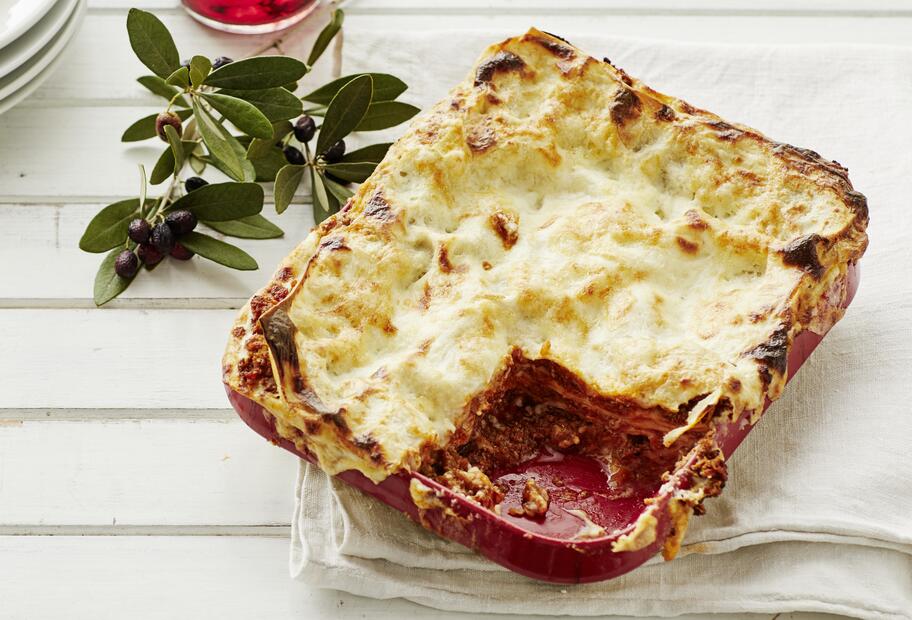 Lasagne mit Parmesan-Béchamelsoße