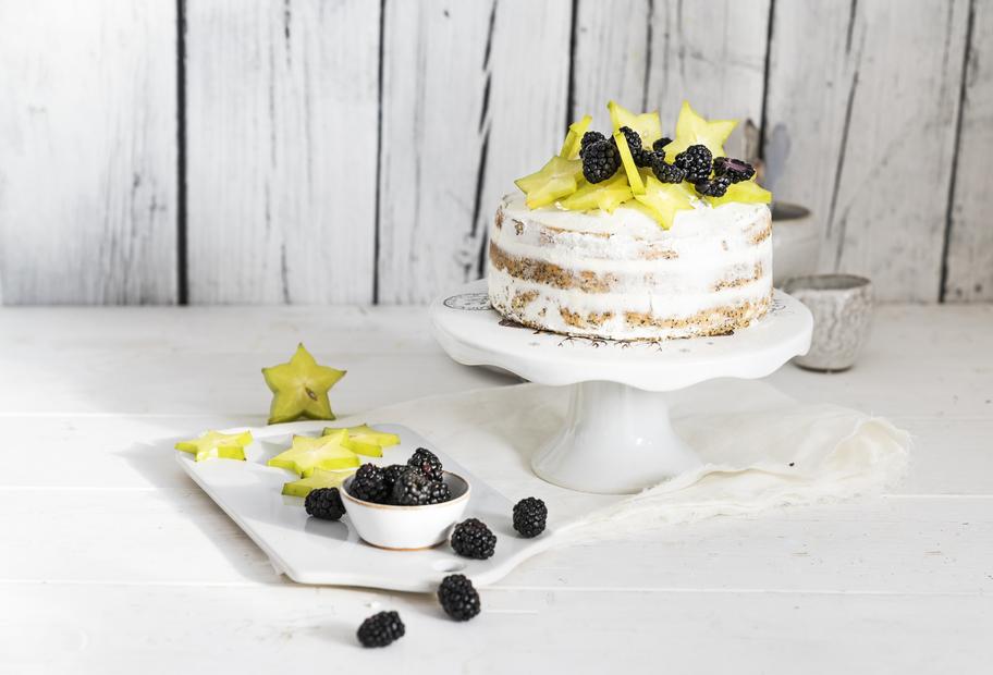 Mohn-Zitronen-Naked-Cake