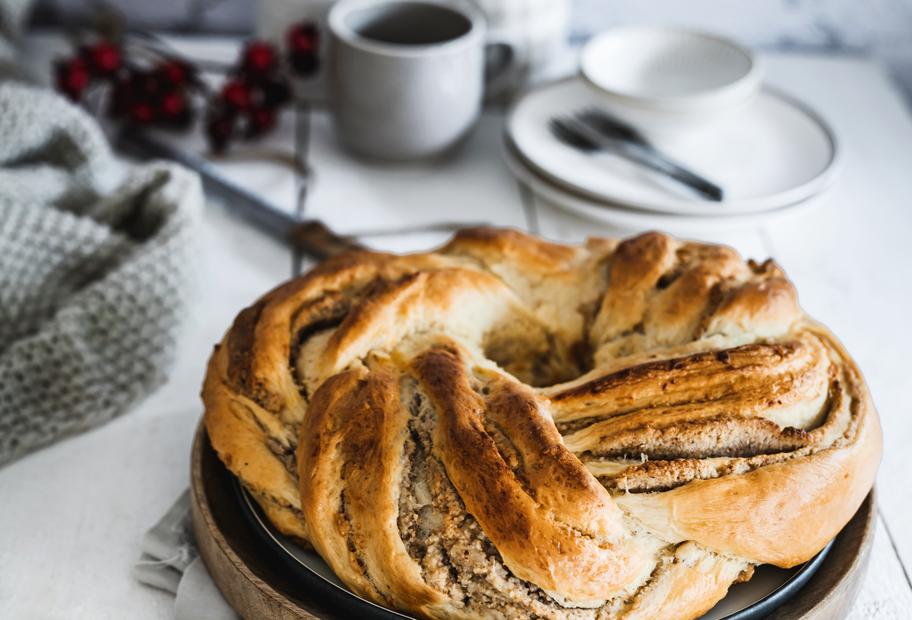 Dänischer Mandel-Marzipan-Kranz