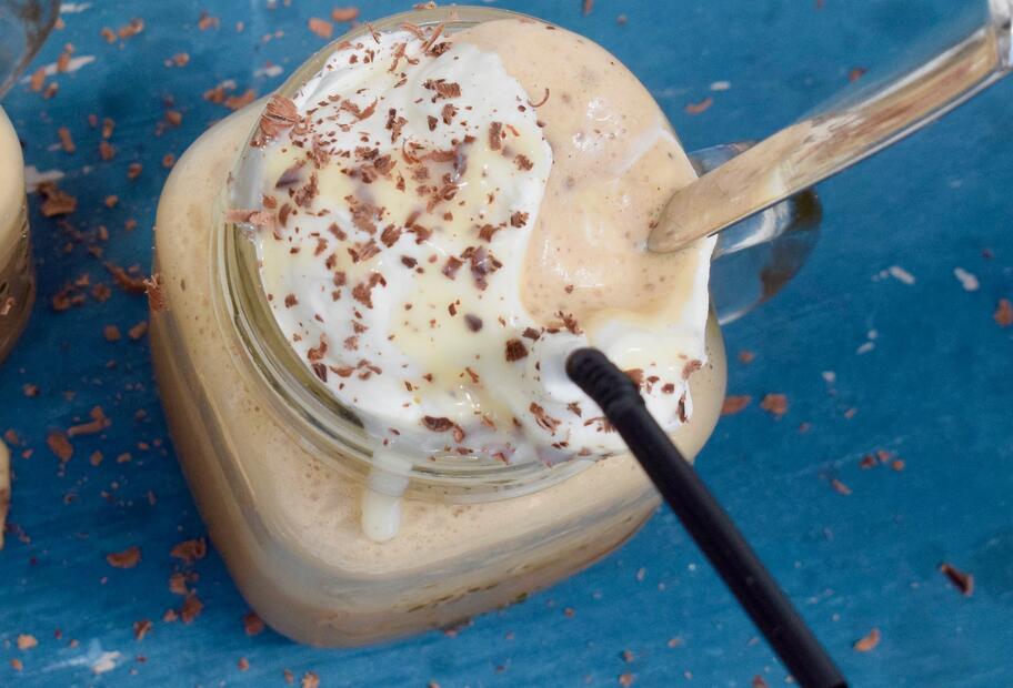 Geeister Kaffeeschaum