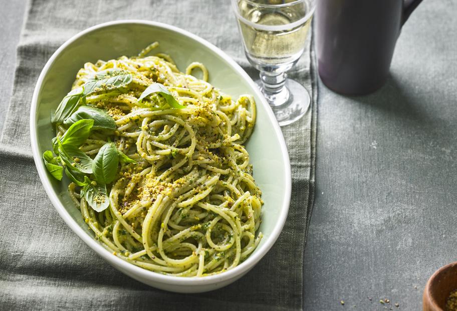 Pasta mit Pistazien-Pesto