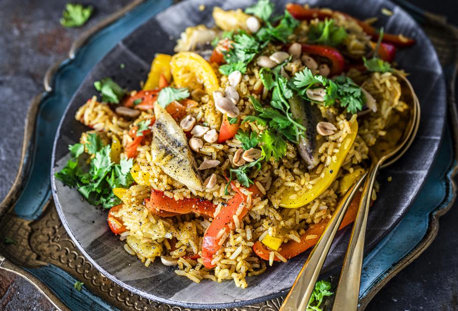 Bananen-Curryreis