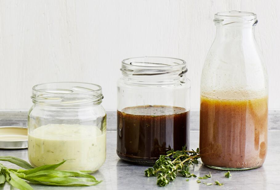 Feines italian Dressing mit Knoblauch und Thymian