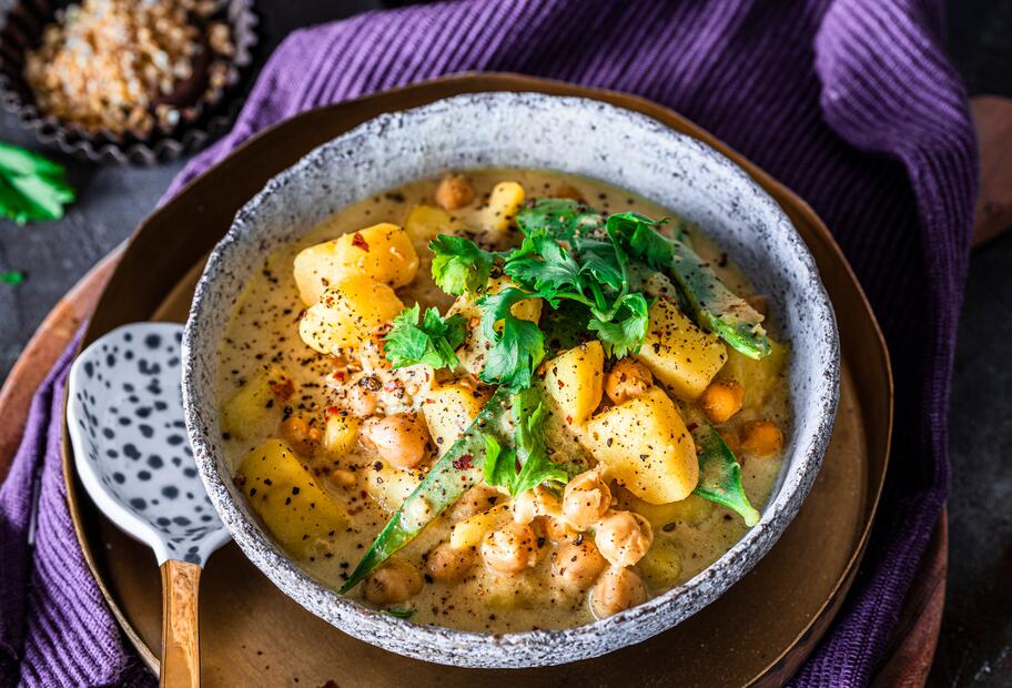 Cremiges Kartoffelcurry