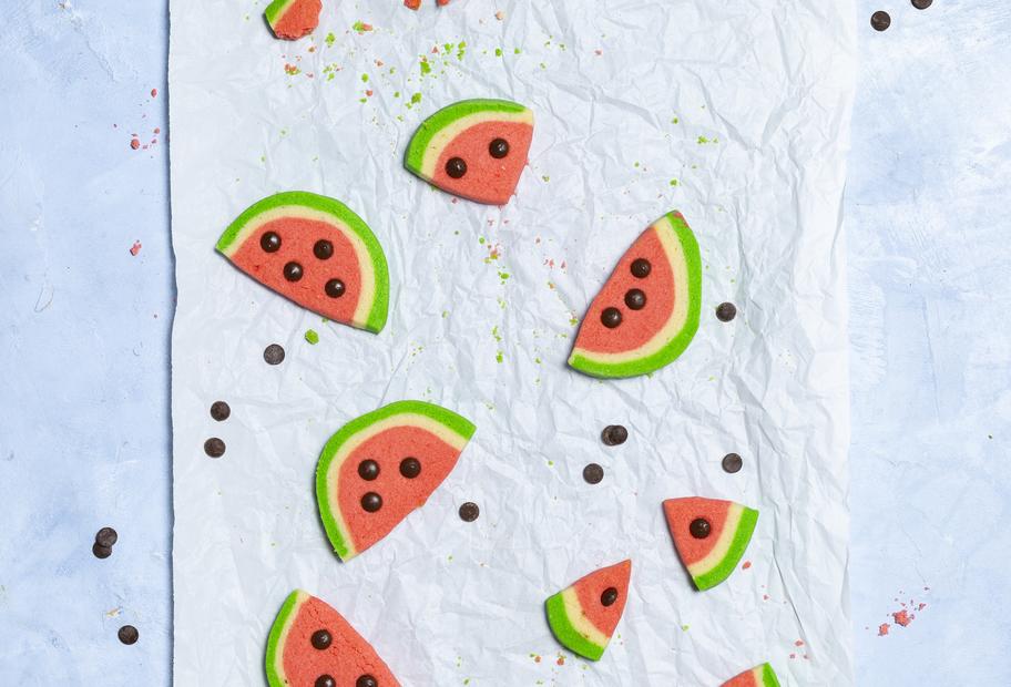 Sommerliche Wassermelonenkekse