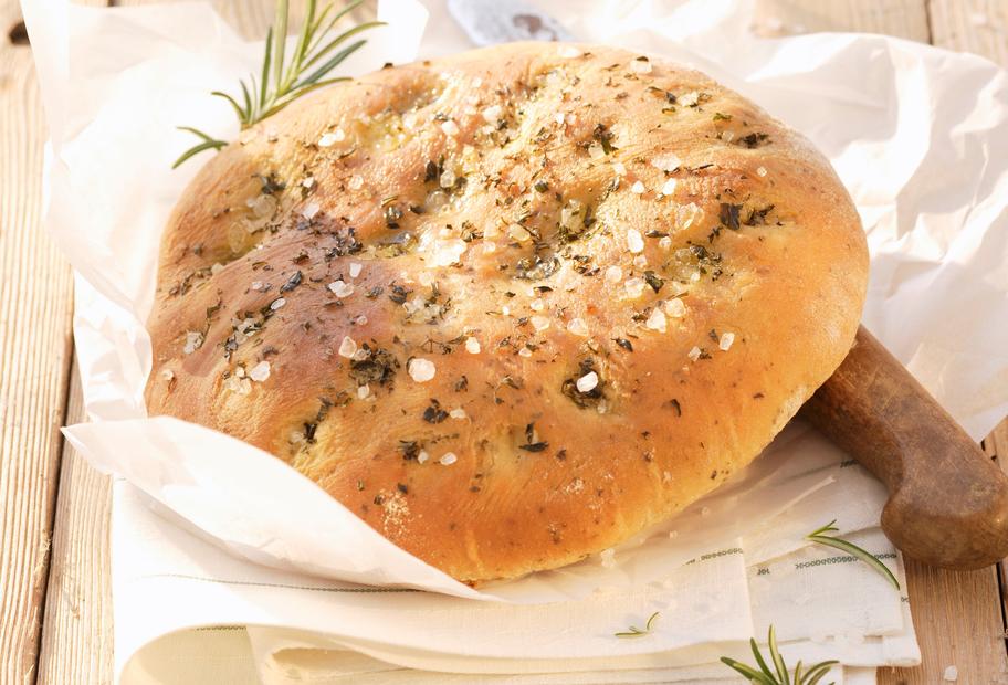 Focaccia nach klassischer Art