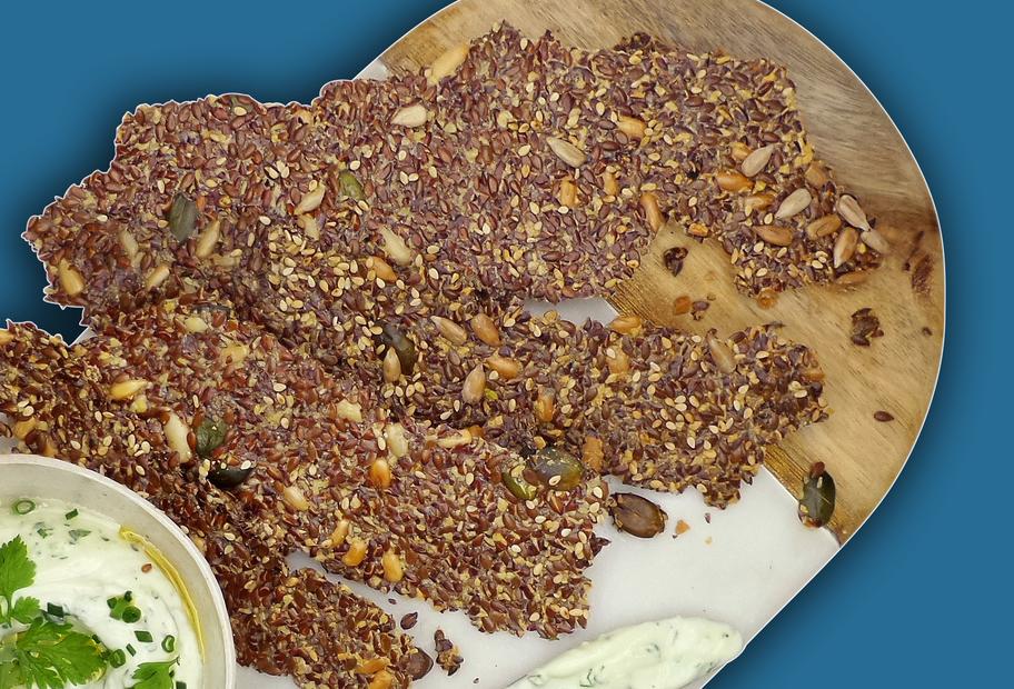 Saaten-Knäckebrot ohne Mehl
