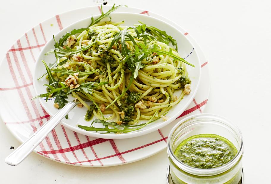 Spaghetti mit Walnuss-Pesto