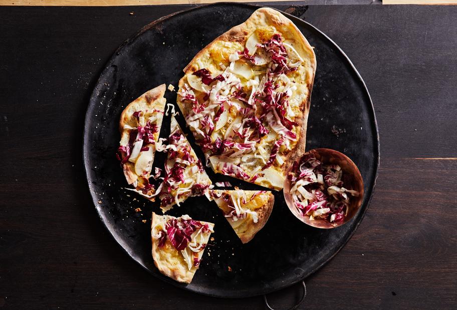 Winterlicher Flammkuchen