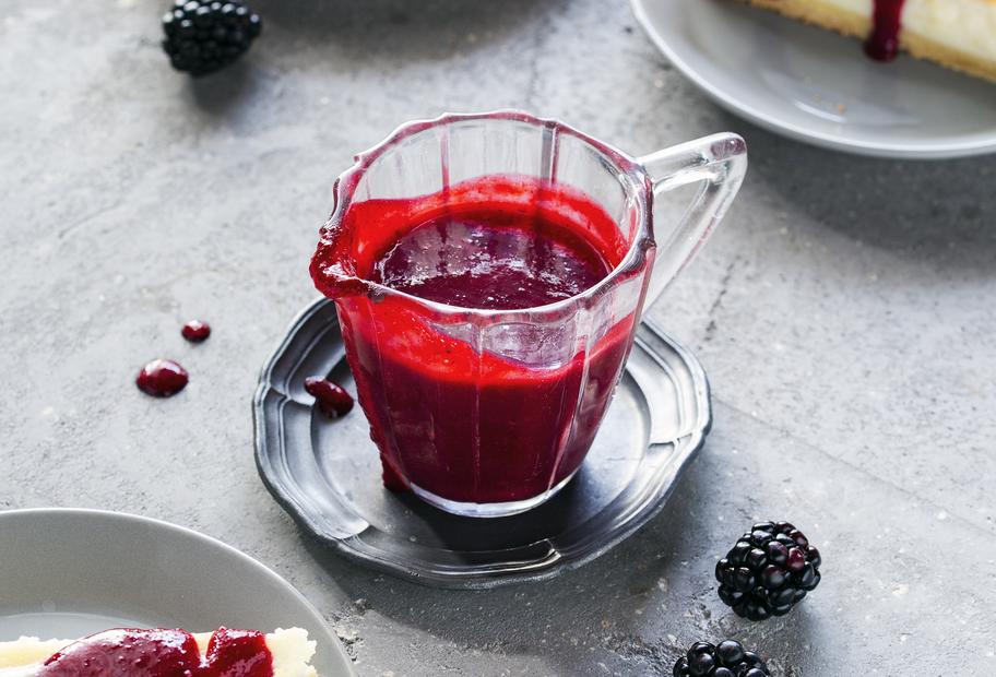 Brombeer-Vanille-Dessertsoße