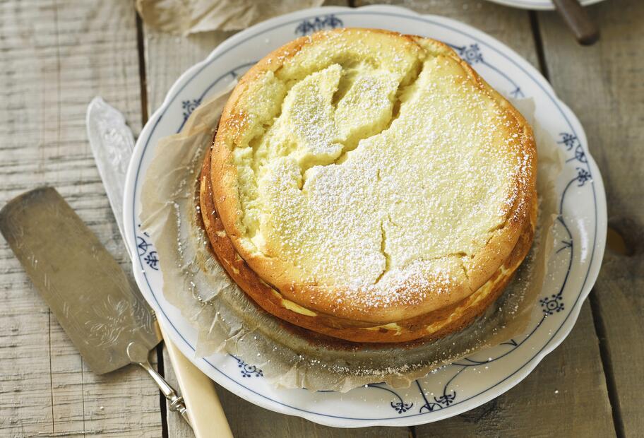 Käsekuchen ohne Boden
