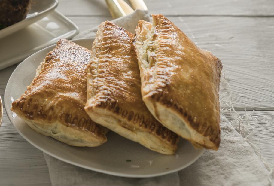 Spinat-Blätterteigtaschen