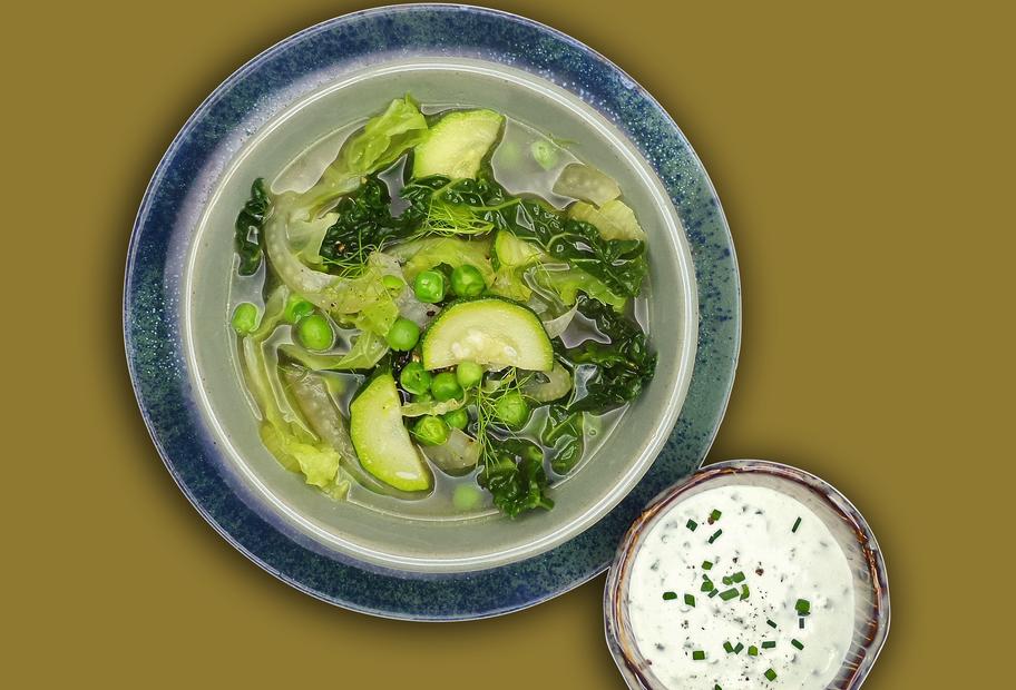 Grüne Minestrone