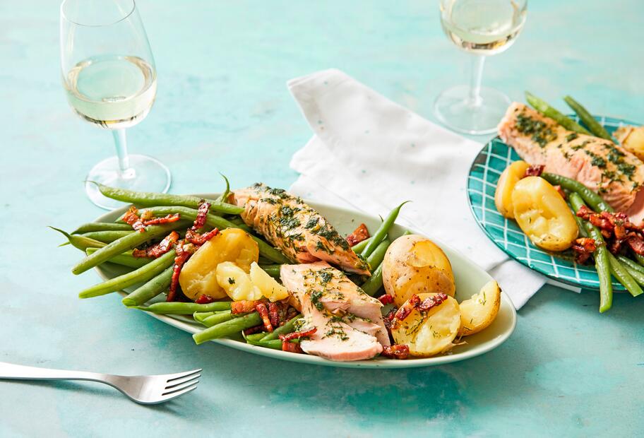 Grüne Bohnen mit Lachs aus dem Varoma&reg;