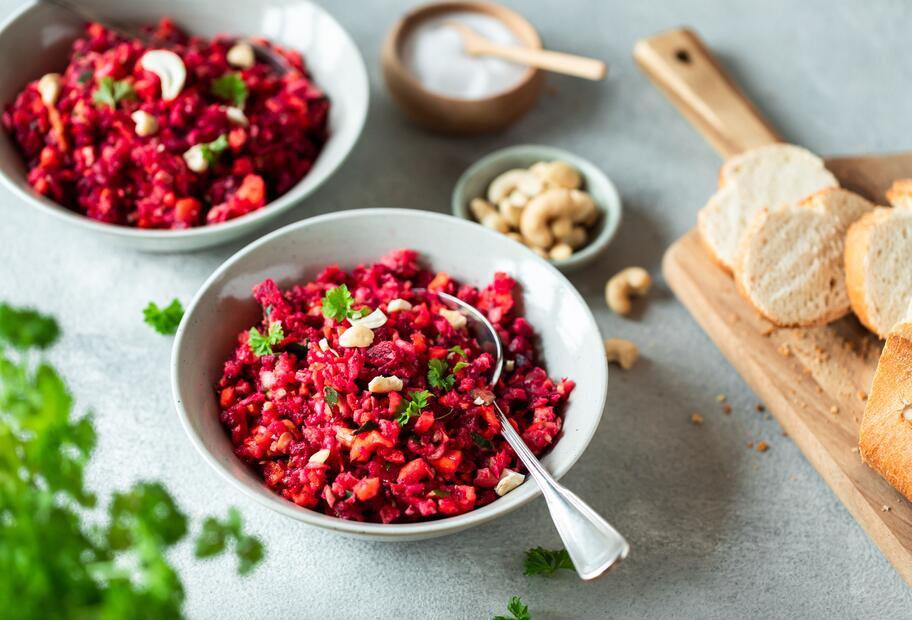 Blitz-Rote-Bete-Salat mit Zucchini