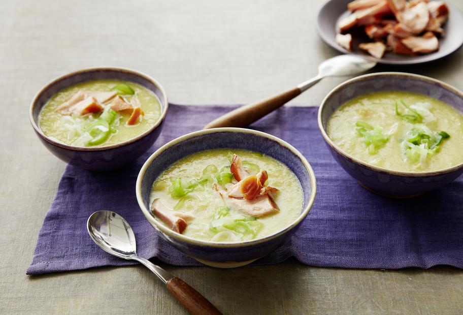 Apfel-Porree-Cremesuppe