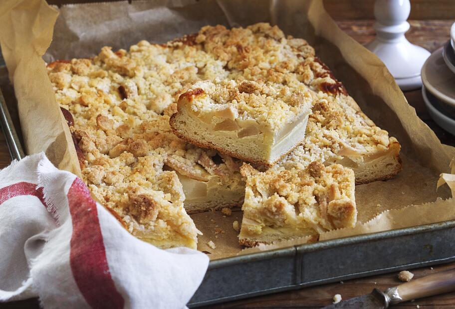 Birnenkuchen mit Streuseln