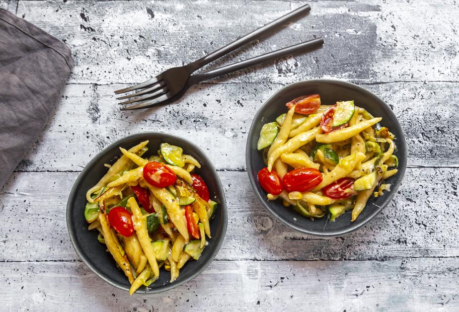 Schupfnudeln mit dem Thermomix® mit Gemüse | ZAUBERTOPF Schupfnudeln mit dem Thermomix® mit Gemüse | ZAUBERTOPF