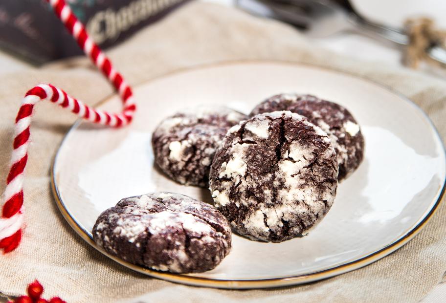 Vegane Crinkle Cookies
