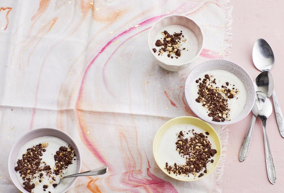 Warmer Schoko-Kokos-Grießbrei
