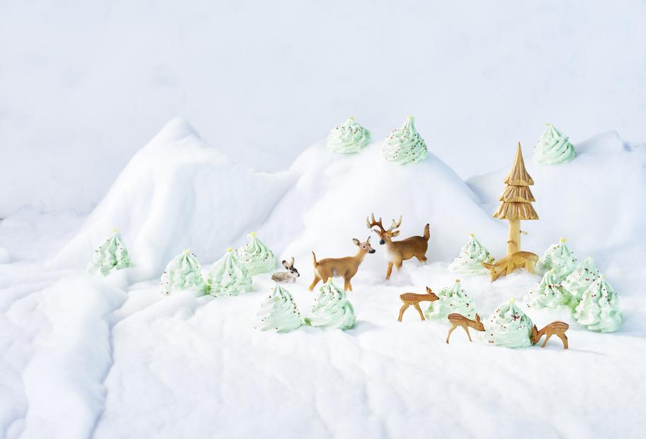 Baiser-Christbäumchen