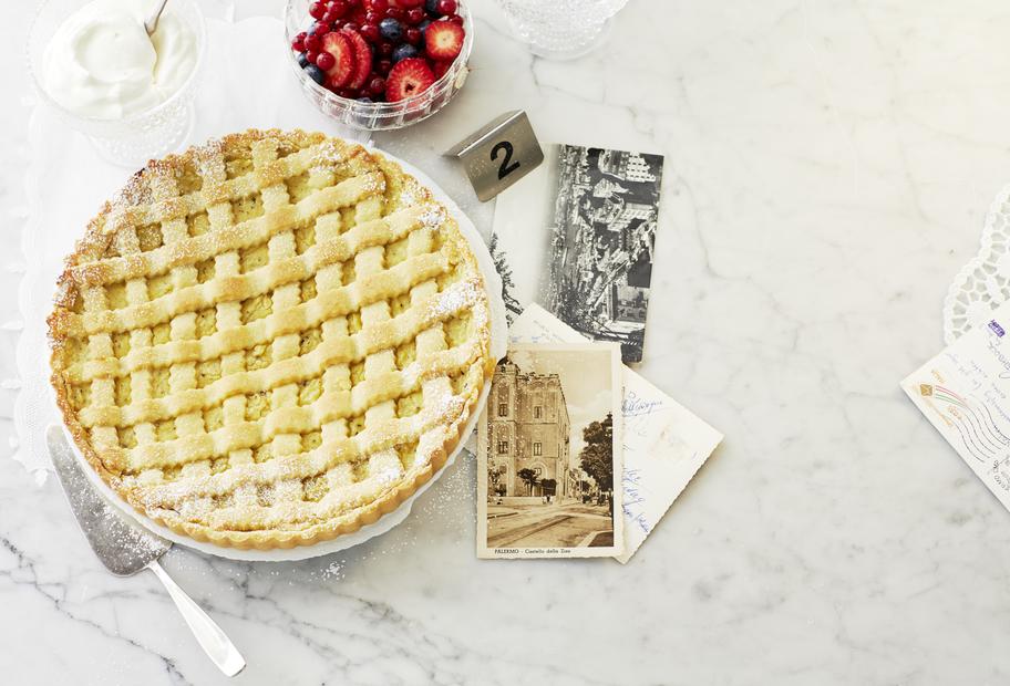 Crostata mit Vanillecreme