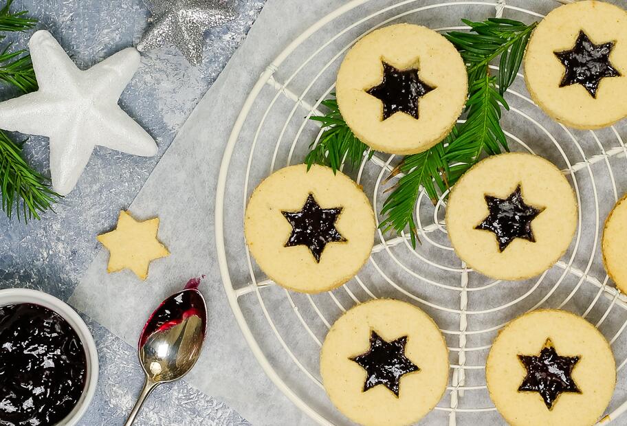 Low-Carb-Spitzbuben mit Erythrit