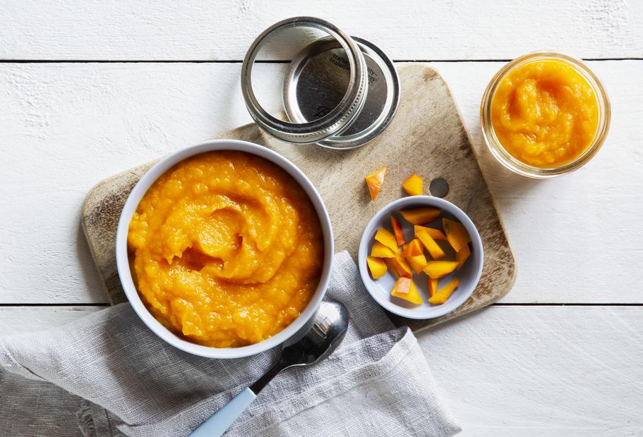 Kürbispüree für die Kleinen