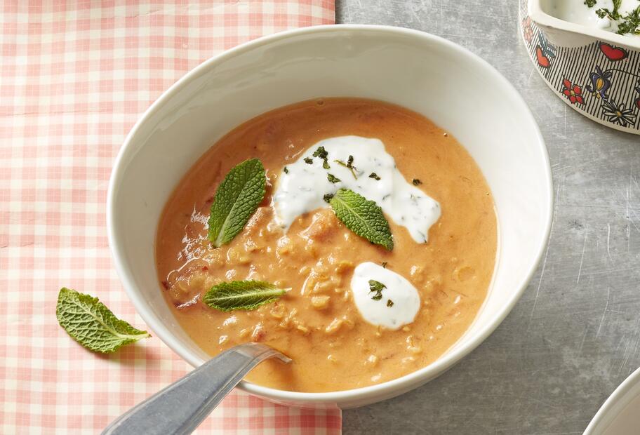 Linsen-Kokos-Suppe