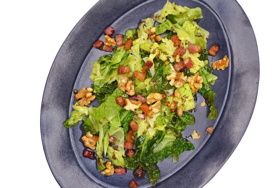 Wirsing-Speck-Salat