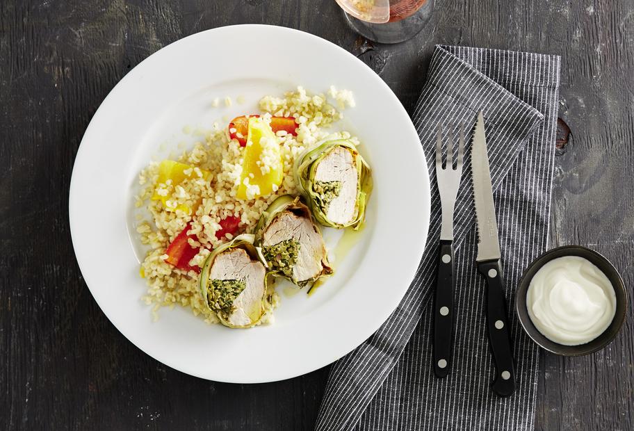 Schweinefilet im Zucchinimantel