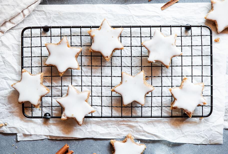 Vegane Blitz-Zimtsterne ohne Backen