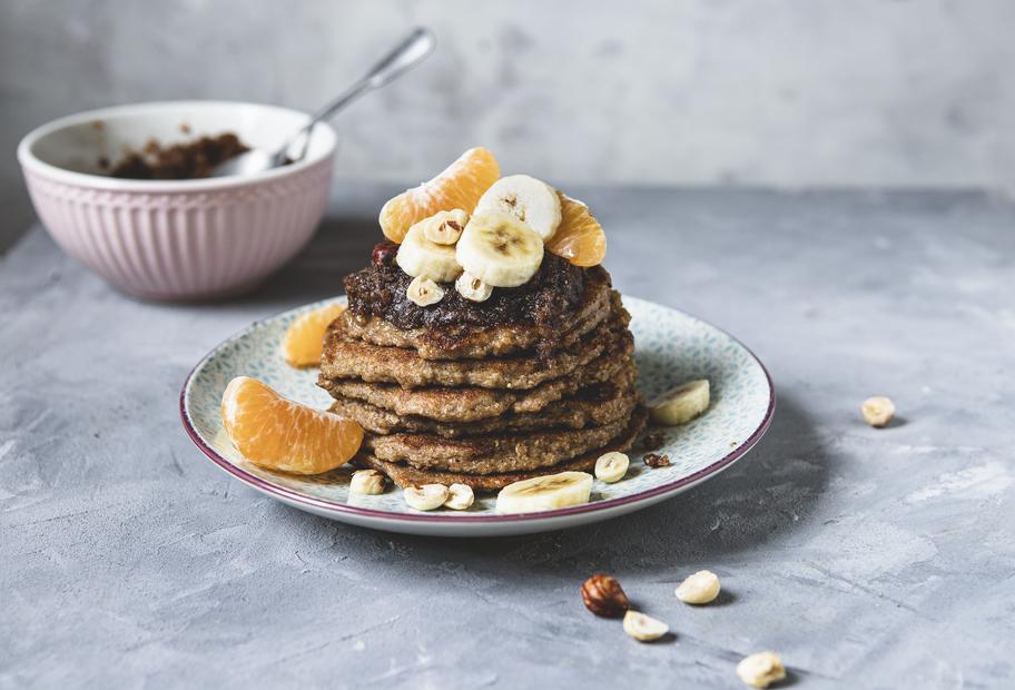 Hafer-Pancakes mit Banane