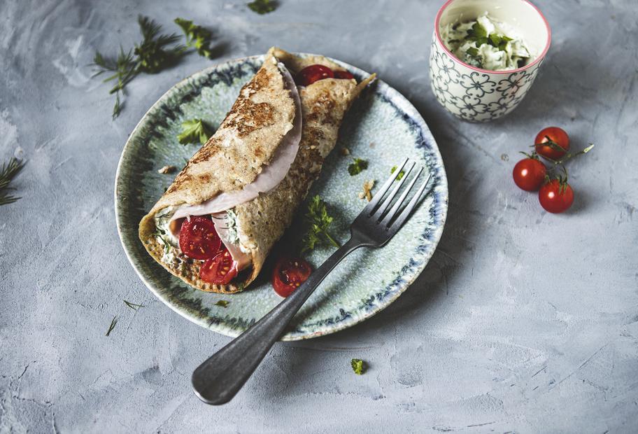 Schinken-Quark-Rollen