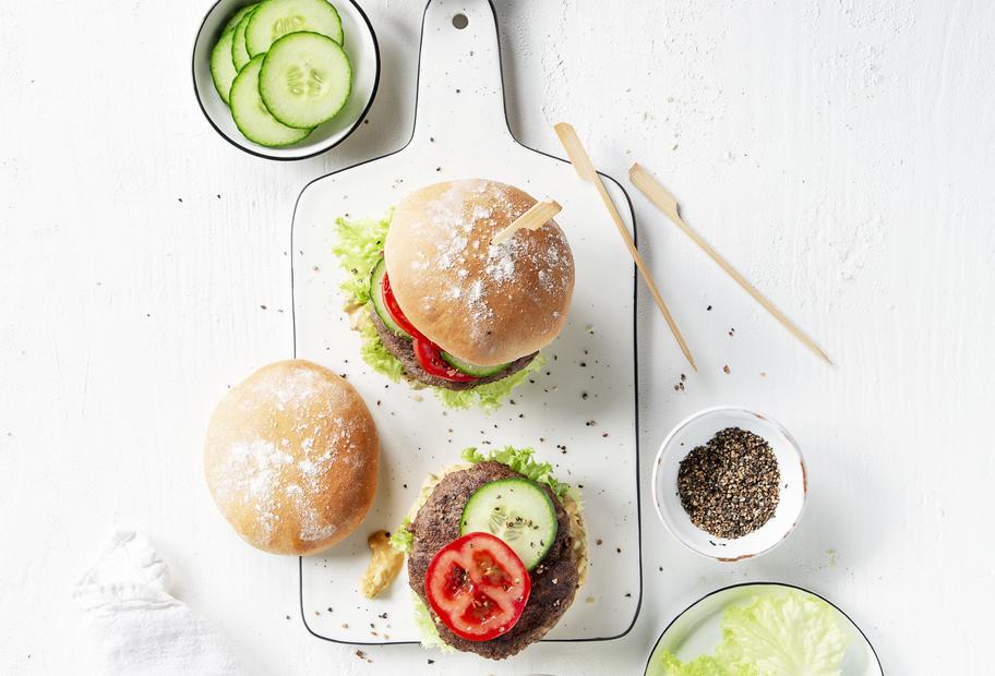 Selbst gemachter Burger