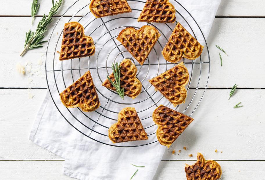 Waffelkonfekt aus Dinkelmehl