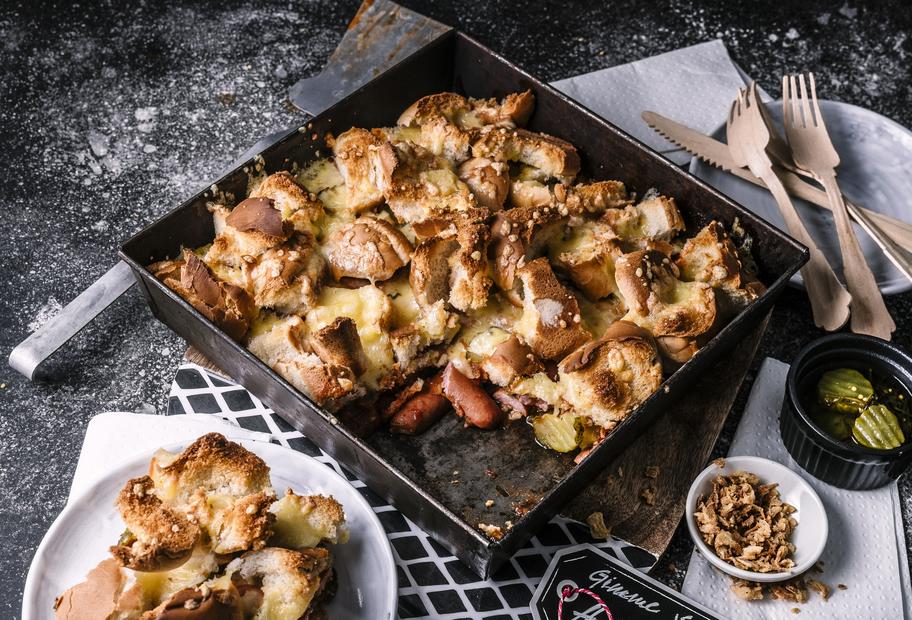 Streetfood neu interpretiert: Hotdog-Lasagne