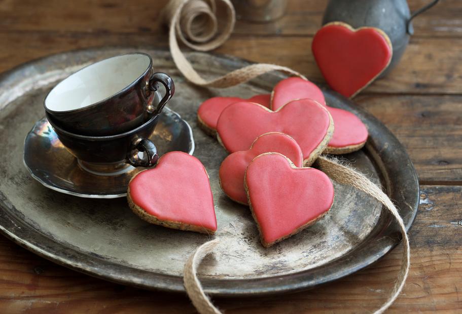 Knusprige Mohnherzen für deine Liebsten