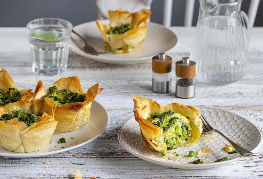 Käse-Küchlein mit Filo-Teig
