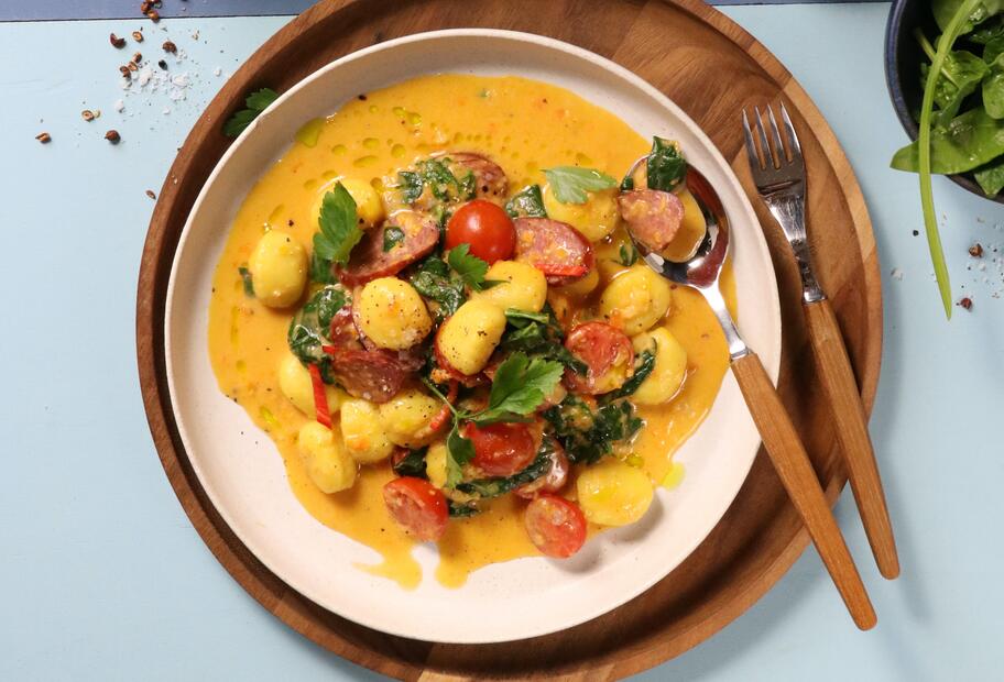 Gnocchi-One-Pot mit Kabanossi