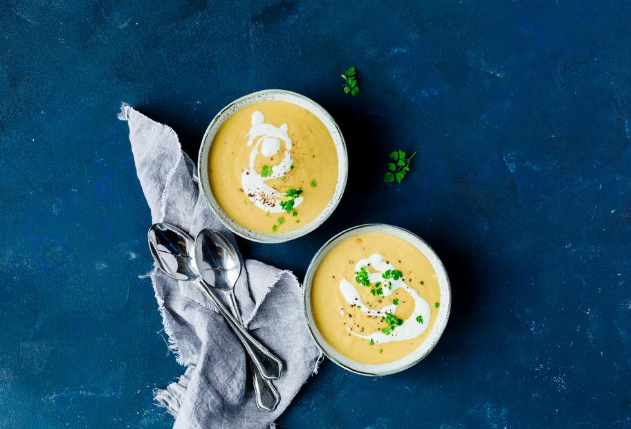 Schnelle Kartoffelcremesuppe